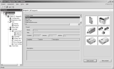 Key features FCT software Festo Configuration Tool Software platform for electrical drives from Festo All the drives in a system can be managed and