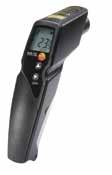 Testo refrigeration technology Temperature measurement Infrared thermometers testo 830-T2 and T4 Fast readings Laser sighting Adjustable alarm limits Audible and visual limit alarms User-friendly