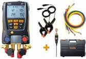 2 clamp probes, external vacuum probe, batteries, case and calibration protocol 0563 1558 429.00 Testo 550 Set Incl.