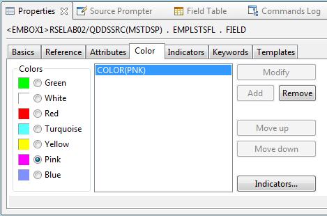 9. Create a Named Field at row 8, column 9. 10. Name the field ENAME. Change the length to 30. Change the usage to Output. 11.