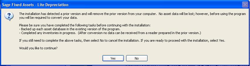 Installing : Upgrading from a Prior Version Step 2: Installing the Latest Version 11. After you click the Yes button, the Customer Information dialog appears. 3 12.