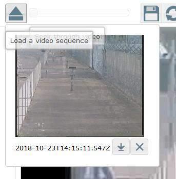 Sequence record and playback It is possible to record short video clips or composed images directly in the configuration