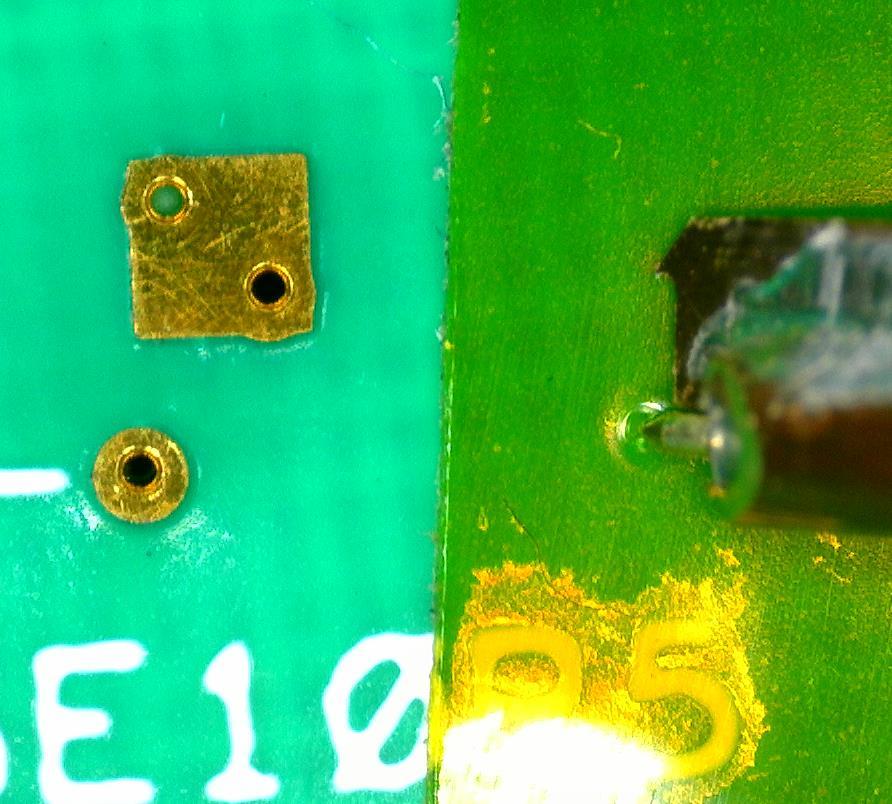 Signal tip touches down first GND Signal Mylar indentation caused by signal tip Step 1: Land the probe tips on the tape