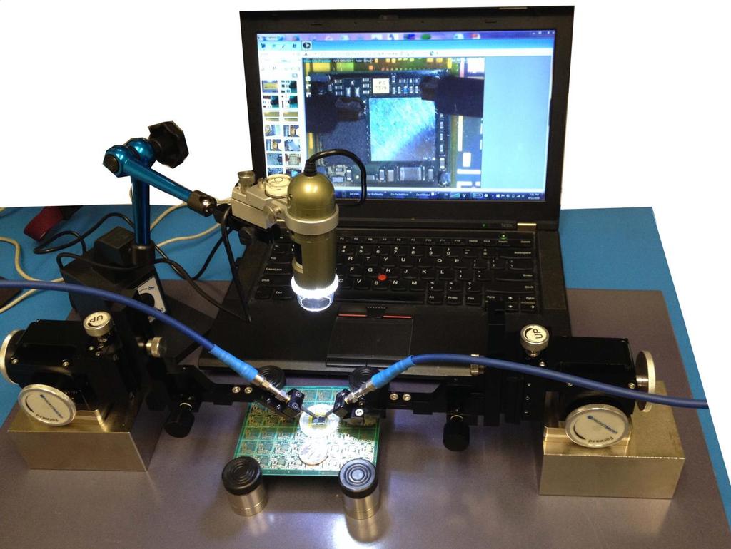 RF Probing in a Box FP40 Positioner AM4115ZTL Dino-Lite Microscope TP50