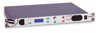 quality and possibility to extensively process the audio signals. State-of-the-art technology that provides connectivity to AoIP networks with centralized control.