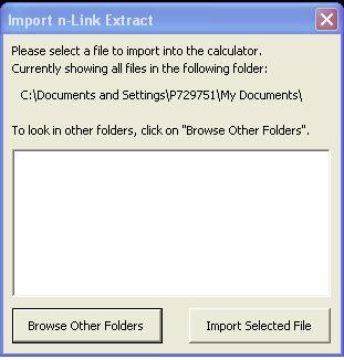select the client file from the dialog box and Import Selected File.