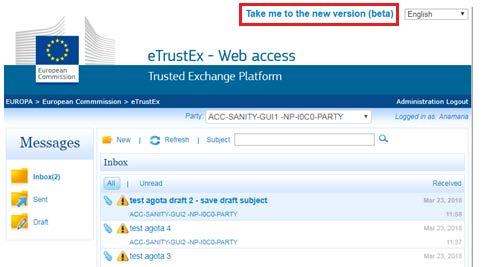 Browser compatibility: There are currently two versions of etrustex available.