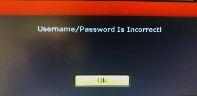 Attention If you forget password, reset in NVR system.