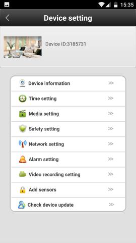 App instruction 6, Besides Smart link, Add manually is also available. App instruction Alarm setting 1, After added new camera it will appears on device list like below.
