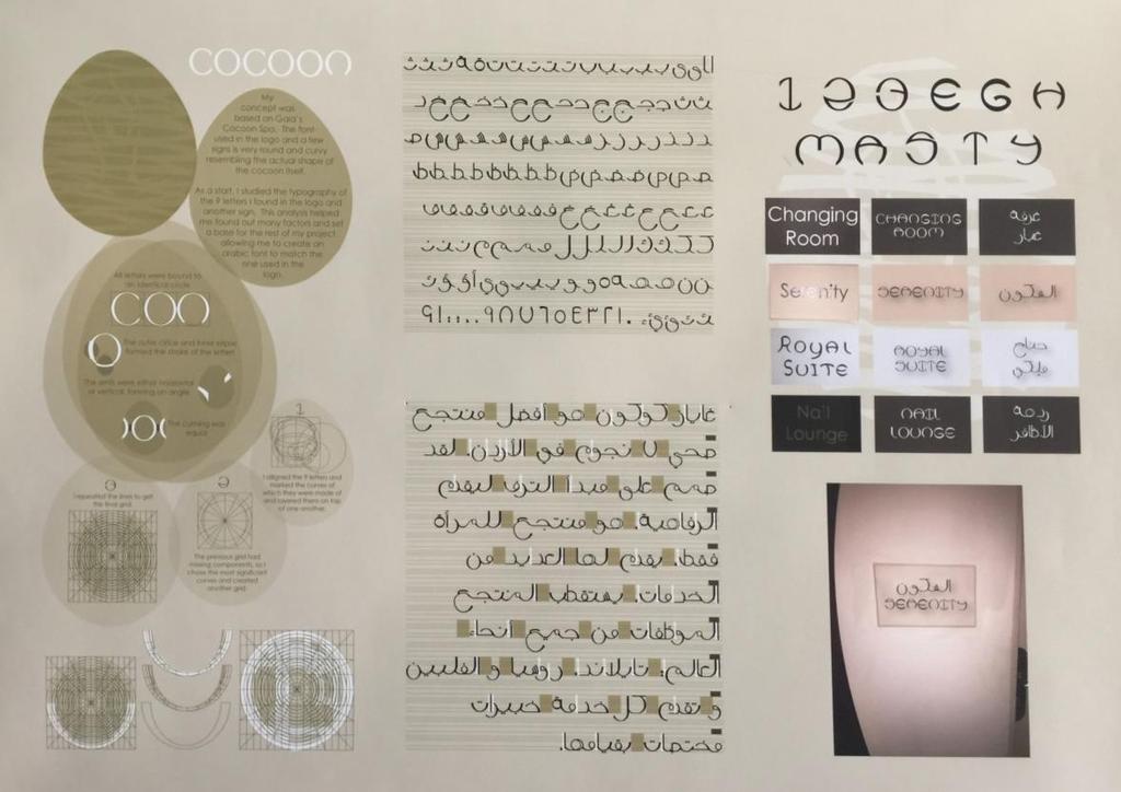 student work II: Cocoon typeface (commercial brand of