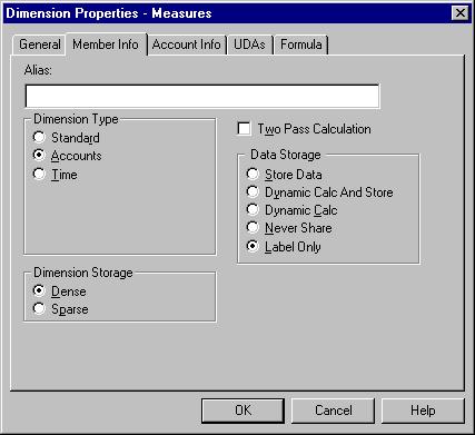 Chapter 6 3. Select the Member Info tab. Figure 6-4: Setting Storage Properties 4. From the Data Storage group, select the kind of storage to use.