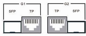 For installation, the module needs to be adjusted so as to be aligned correctly and then moved into the SFP slot until a click is heard.
