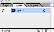 The Layer listed at the top in the Layers Palette is on top in your document and will cover anything underneath, unless you change the transparency setting.