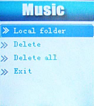 2. When the music is in a playing state, press M to enter the submenu 2 for which options include Cycle Mode,