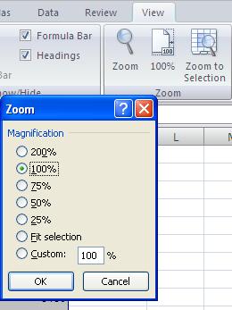 Using Large Worksheets SWITCHING TO FULL SCREEN VIEW You can work on a worksheet without viewing screen elements such as toolbars and title bars using Full Screen view.