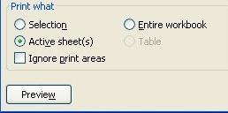 Using Multiple Worksheets s 1. To print selected worksheets, click the worksheet you want to print. 2.