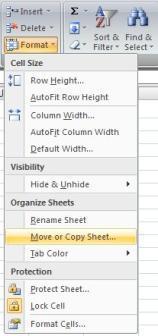 Managing Worksheets MOVING WORKSHEETS You can move a worksheet to a new location in a workbook and still have it retain the same name and contents.
