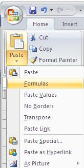 Working with Paste Special 1. To copy cell contents only between worksheets, select the worksheet containing the contents you want to copy. 2.