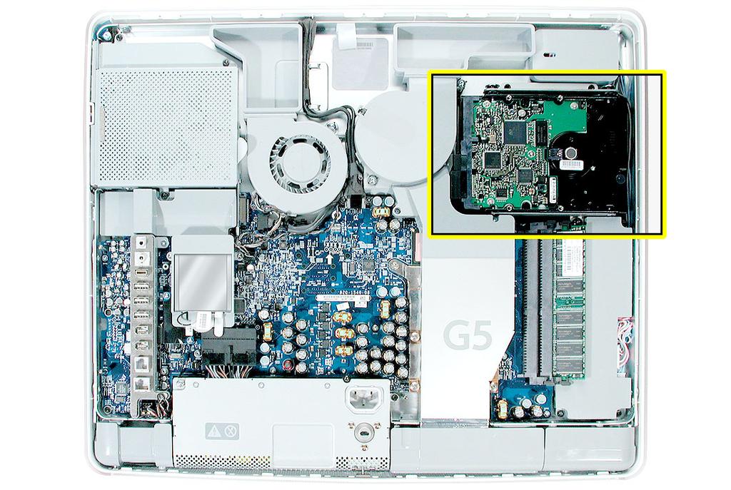 apple imac G5 Hard Drive, 20-inch Replacement Instructions Follow the instructions in this document carefully. Failure to follow these instructions could damage your equipment and void its warranty.