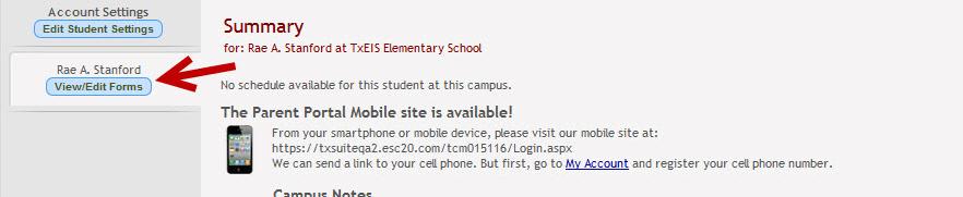 Update Online Registration Data as Needed Once your email address is registered for a student, you can update the student s registration data as needed.