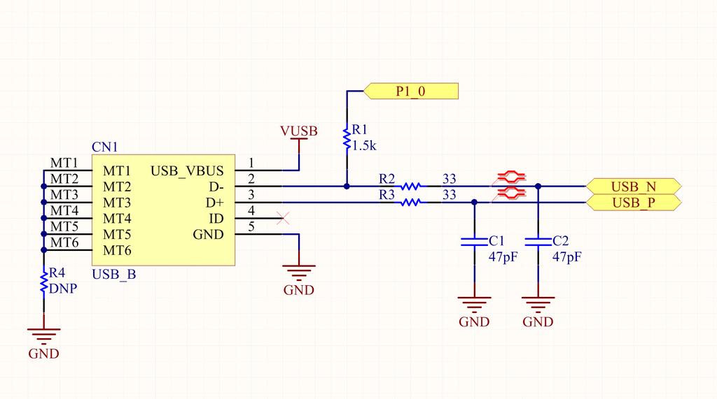 7.4 USB 2.0 Full Speed Design Considerations The USB data lines connected to the LBM313 must be routed with a 90 ohm differential impedance +/- 10%.