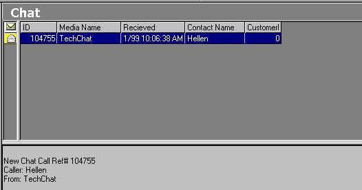 Multimedia Contact Handling Responding to Specific Media Contact Requests - Page 29 Chat Requests You can receive and send chat messages to contact requests that come into the organization.