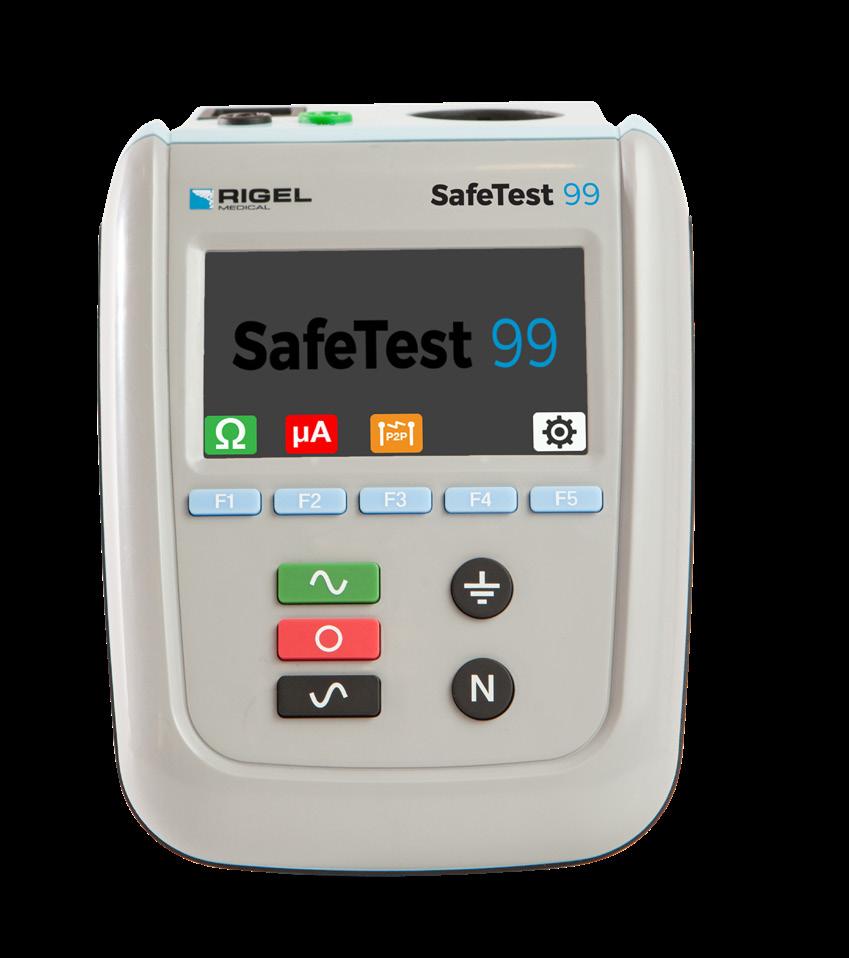 SafeTest 99 A medical safety analyzer with patient lead testing The SafeTest 99 is a robust, reliable and dedicated medical safety analyzer for general electrical safety testing.