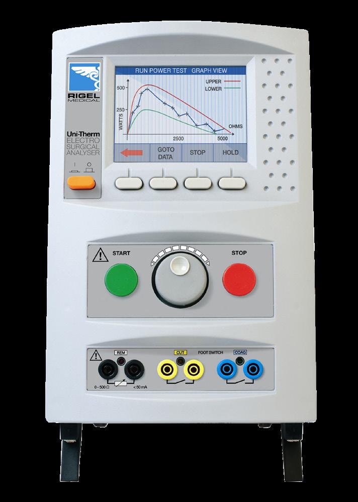 PERFORMANCE ANALYZERS Uni-Therm High current electrosurgical analyzer The Uni-Therm offers the latest technology in high frequency power measurement.
