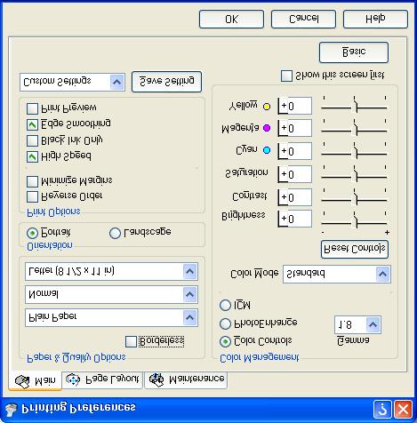 Selecting Default Settings Your printer settings apply only to the program you re currently using. If you want, you can change the Windows default printer settings for all your programs. 1.