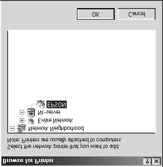 Double-click the icon of the computer that is directly connected to the EPSON Stylus