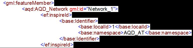 INSPIRE and GML identifiers The attribute gml:id supports a handle for the GML object Mandatory for all GML objects Must be unique in the GML document within