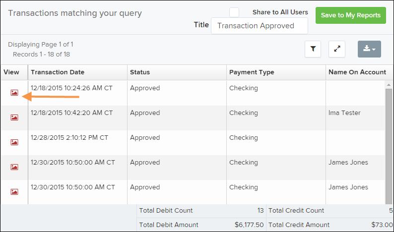 FIGURE 73 - VIEW OPTION FOR AN APPROVED TRANSACTION 3. The Transaction Details page appears. Select the edit option next to the Sale value. FIGURE 74 - EDIT OPTION FOR APPROVED TRANSACTION 5.