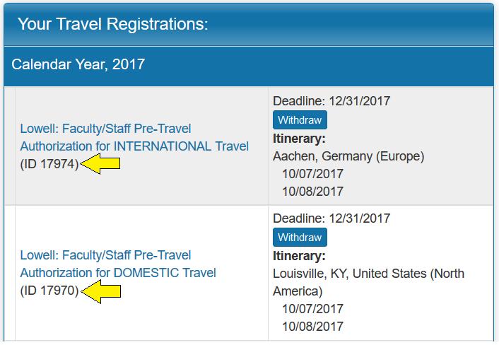 13. Copies of Pre-Travel Authorizations are no longer required for submission with Travel Expense Reports.