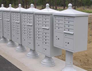 BEST PRACTICES FOR SPECIFYING SECTION 10 POSTAL SPECIALTIES Integrate Mailboxes Into the Design Determine type of mail delivery Some centralized mail delivery installations are not serviced directly