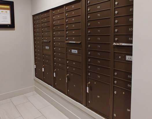Mailboxes in private distribution installations are not required to adhere to strict USPS Approved specifications and have more flexibility in how they are laid out.