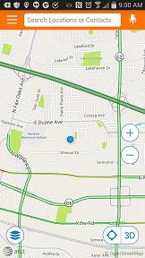 3. Maps & Traffic Yu can easily view a map f yur current lcatin r a particular address using AT&T Navigatr.