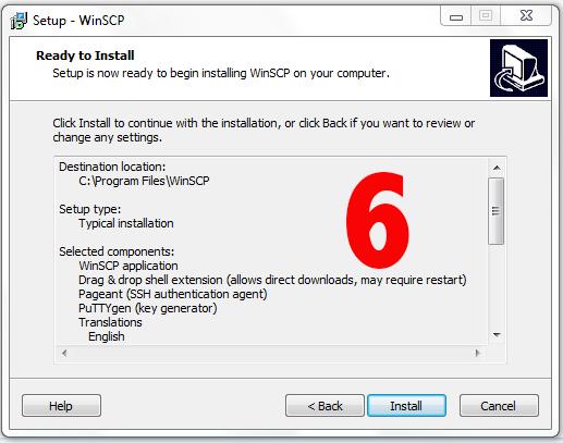 (6) Click Install to initialize the process.