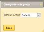 1.4.4.3 Change default group : Once you have created at least one other group, you