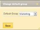 use this button for: Change the group assignment and confirm your change.