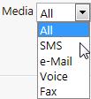 If you use only one media, selecting "All", the media will be