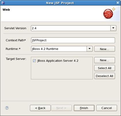 Chapter 3. Projects The Target Server allows you specifying whether to deploy the application. The Target Server corresponds to the Runtime value selected above.