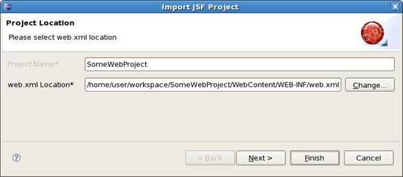 Adding JSF Capability to Any Existing Eclipse Project Figure 3.7.