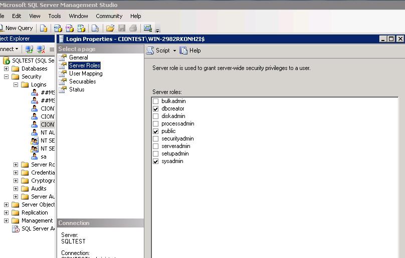 If Cloud Identity Minder database already exist in the selected SQL database server and if you choose Create New
