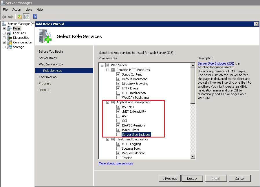 Go to Control Panelclick on Turn Windows features on or off under ProgramsSelect Roles