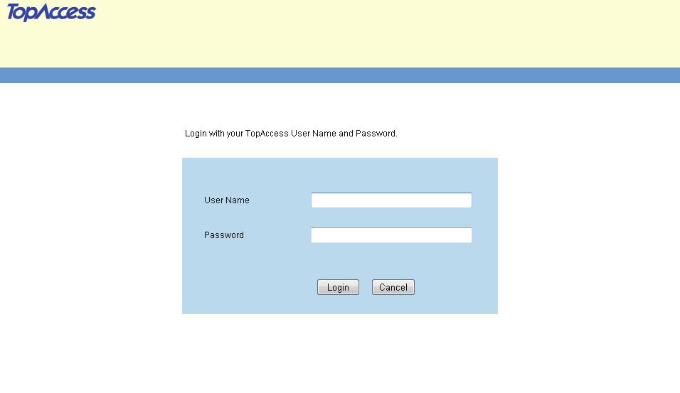 Overview Access Policy Mode Access policy mode enables different operation privileges and displayed items to be applied depending on the user account you used to login to TopAccess.