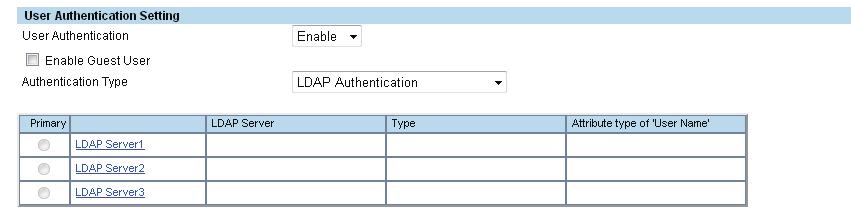 7 [Administration] Tab Page 7.[Administration] Tab Page LDAP Authentication LDAP Server - LDAP Server Select the LDAP server you want to use for LDAP authentication.