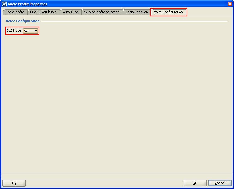 Configuration Guide 8. Click the Voice Configuration tab. Verify that the QoS Mode is set to SVP.
