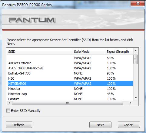 How to set up my Pantum P2500w