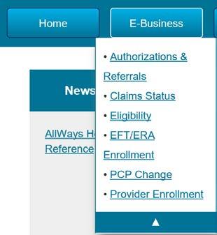 Primary Care Provider (PCP) Changes Follow these steps to change a member's PCP within your practice. 1. In the E-Business tab, go to the Primary Care Provider Changes. 2.