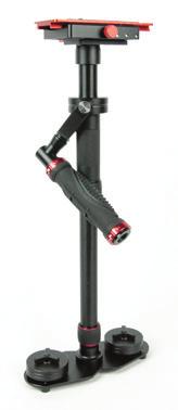 The telescoping central post (15) allows you to adjust the height of the for shooting at a higher angle.